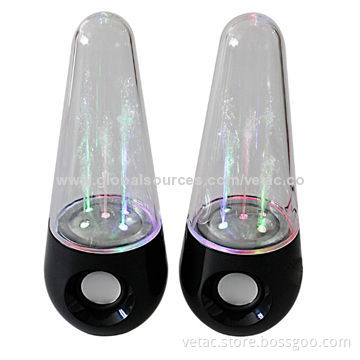 USB Speakers with Water Dancing and Color LED LightNew